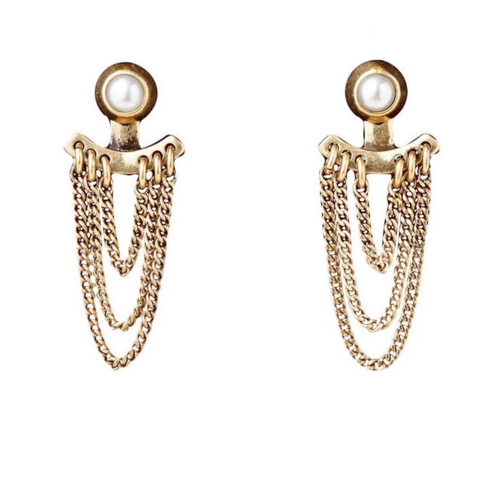 Jenny Bird Lezark Gold Ear Jackets